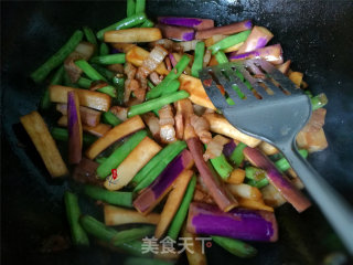四季豆烧茄子的做法步骤：6