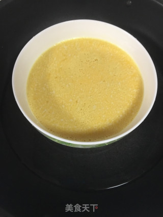 鱼汤花蛤肉蒸鸡蛋的做法步骤：5