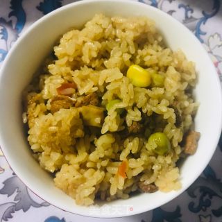 香菇什锦焖饭的做法步骤：7