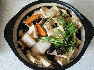 五花肉煲千叶豆腐的做法步骤：14