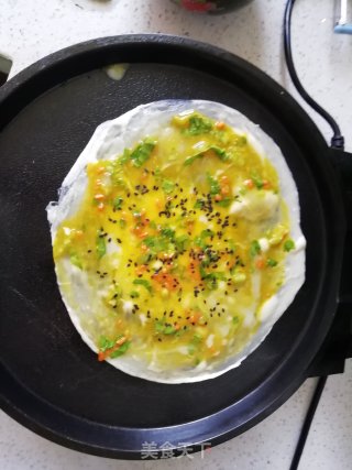 手抓饼版鸡蛋饼的做法步骤：4
