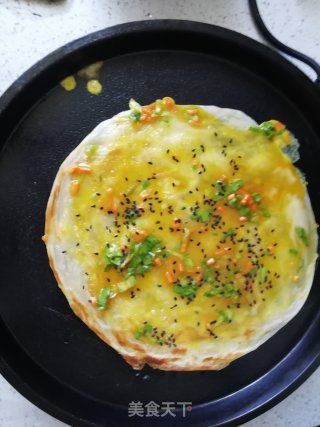 手抓饼版鸡蛋饼的做法步骤：5