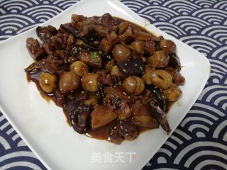 鹌鹑蛋炖肉的做法步骤：7