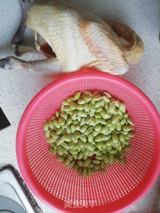 毛豆烧鸡的做法步骤：1