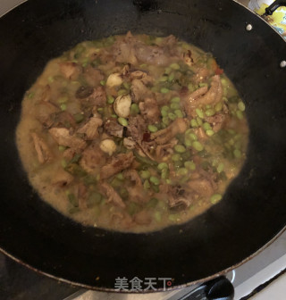 青豆烧鸡的做法步骤：2
