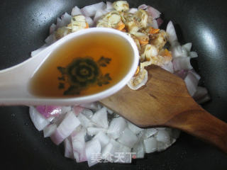 洋葱扇贝肉炒老豆腐的做法步骤：4
