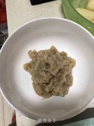 水晶鸡肉藕丁包的做法步骤：3