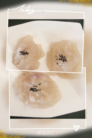 水晶鸡肉藕丁包的做法步骤：8