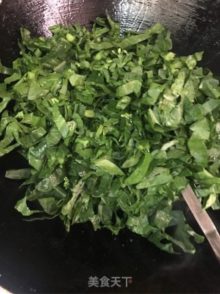 鲜虾五花肉芥蓝炒饭的做法步骤：9