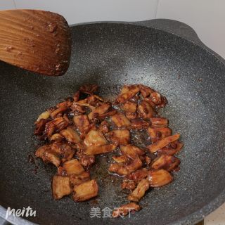 五花肉烧四季豆（东北口味）的做法步骤：13