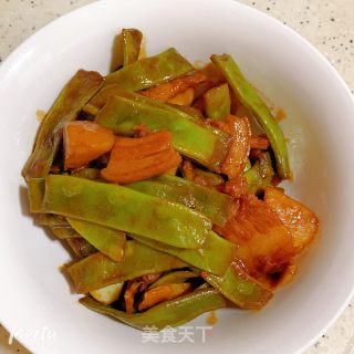 五花肉烧四季豆（东北口味）的做法步骤：17
