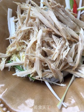 葱香鸡丝的做法步骤：6