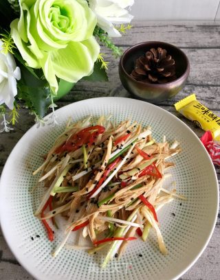 葱香鸡丝的做法步骤：14