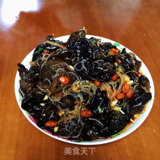 粉丝拌木耳的做法步骤：8