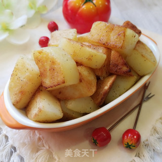 香煎土豆的做法步骤：9