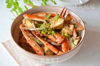 梭子蟹烧毛豆的做法步骤：12