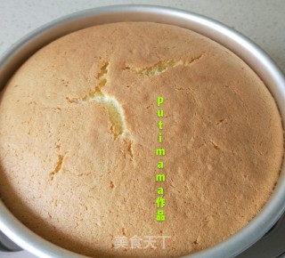 戚风烤蛋糕的做法步骤：16