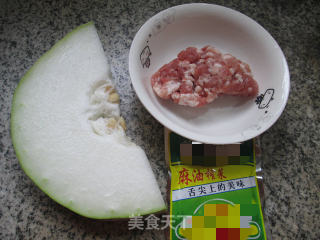榨菜丝肉末蒸冬瓜的做法步骤：1
