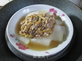 榨菜丝肉末蒸冬瓜的做法步骤：13