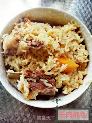 家庭版羊肉抓饭的做法步骤：13