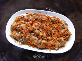 虫草花蒸鸡的做法步骤：8