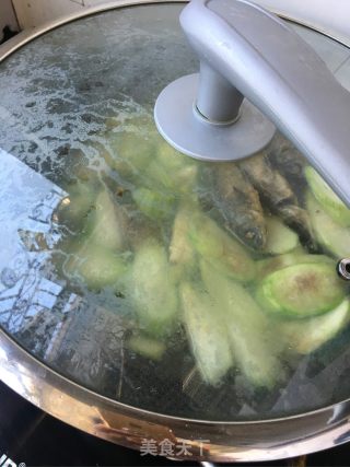 丝瓜鲫鱼汤的做法步骤：12