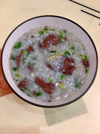 猪血粥的做法步骤：9
