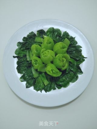 蒜香油菜的做法步骤：7