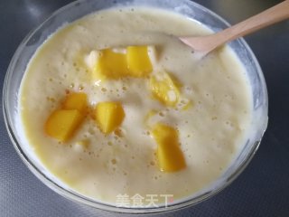 芒果切开没熟怎么办——芒果沙冰的做法步骤：6