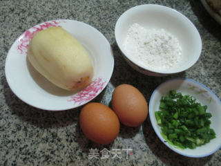 香葱莲藕煎饼的做法步骤：1