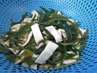 肉炒杏鲍菇海带丝的做法步骤：6
