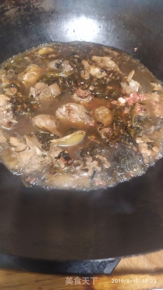 咸菜焖兔肉的做法步骤：4