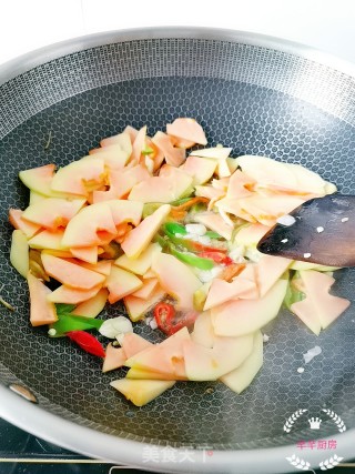 木瓜炒牛肉的做法步骤：11