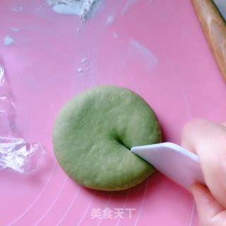 绿茶红豆面包的做法步骤：4