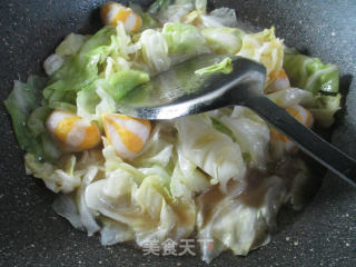 鱼籽包煮包心菜的做法步骤：7