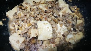 香菇肉末豆腐的做法步骤：8