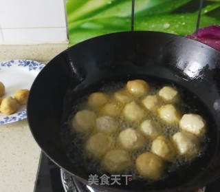 干炸鸡肉丸的做法步骤：10