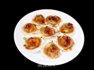 扇贝蒸粉丝的做法步骤：11