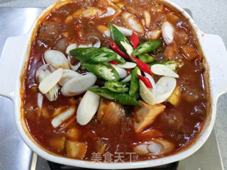 雪菜鸡肉农大酱汤的做法步骤：15