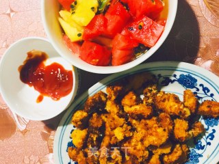 油炸鸡米花的做法步骤：7