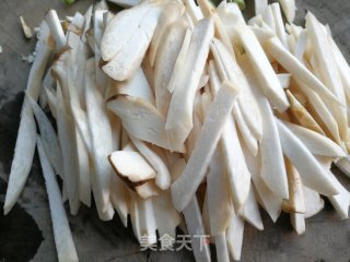 杏鲍菇炒肉丝的做法步骤：2