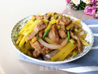 南瓜炒牛肉的做法步骤：7