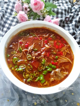 水煮肥牛肉的做法步骤：11