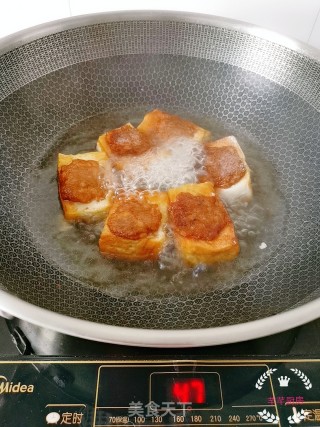 鸡肉酿豆腐的做法步骤：7