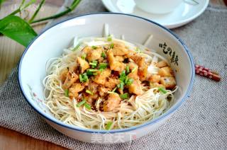 辣味鸡丁拌冷面的做法步骤：14