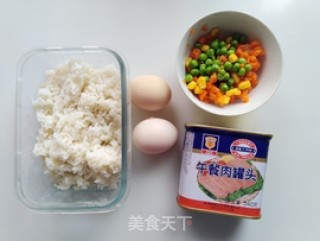 方腿粟米青豆炒饭的做法步骤：1