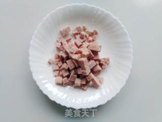 方腿粟米青豆炒饭的做法步骤：2