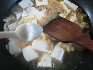 榨菜丝鸡蛋豆腐汤的做法步骤：8