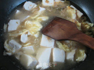 榨菜丝鸡蛋豆腐汤的做法步骤：9