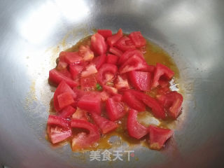 番茄榨菜鸡蛋面的做法步骤：5